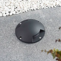 Lindby Terrassebelysning|Nedgravet Udebelysning>gulv-spotlight med LED Cormac, 2 lyskilder, Ø 21 cm, IP67