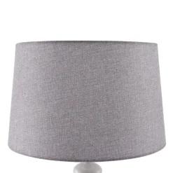 Lindby Haldorin gulvlampe, grå/sort, tekstil, 157 cm