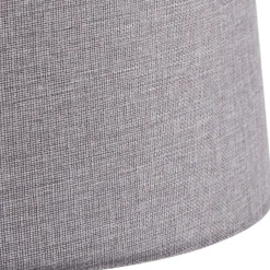 Lindby Haldorin gulvlampe, grå/sort, tekstil, 157 cm