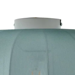 Lindby Helin loftlampe, blå, stof, Ø 35 cm