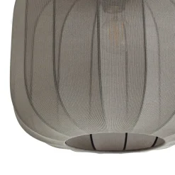 Helin loftlampe, grå, stof, Ø 35 cm^Lindby New