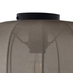 Helin loftlampe, grå, stof, Ø 35 cm^Lindby New