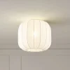 Helin loftlampe, hvid, stof, Ø 35 cm^Lindby Discount
