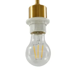 Lindby Hillary bordlampe, sort/guld, marmor, 49 cm