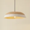 Lindby hængelampe Caliva, Ø 60 cm, beige/hvid, hampesnor