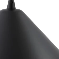 hængelampe Clarine, sort/hvid, Ø 50 cm, metal^Lindby Outlet