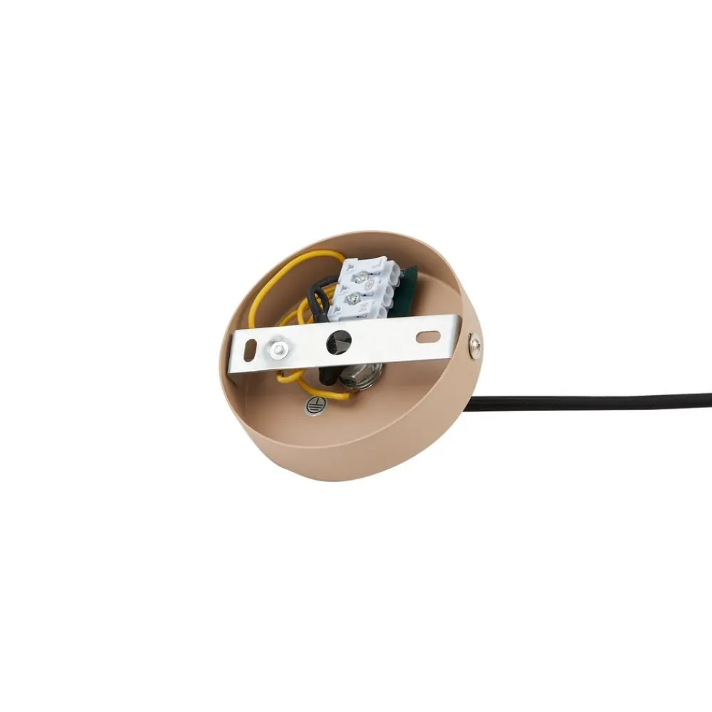 Lindby hængelampe Clarine, beige, Ø 50 cm, metal