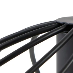 Lindby hængelampe Danika, rund, Ø 50 cm, sort, metal