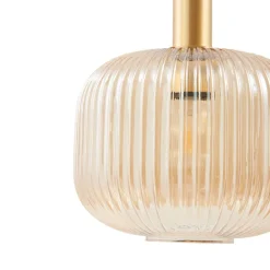 hængelampe Doroteo, 25 cm, 1 lyskilde, ravfarvet, glas^Lindby