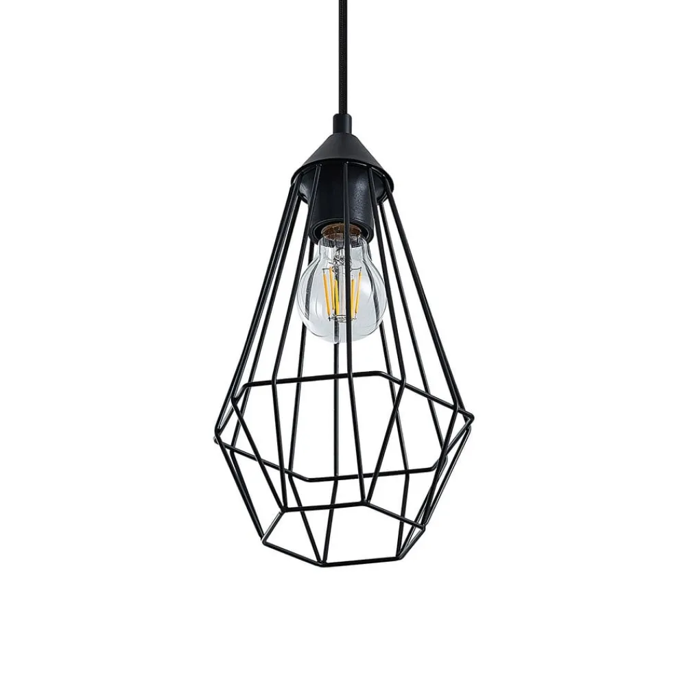 Lindby hængelampe Eldarion, 90 cm, 3 lyskilder, træ, E27