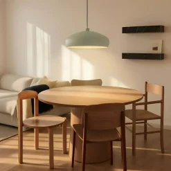 hængelampe Elover, lysegrøn, Ø 45 cm, jern^Lindby