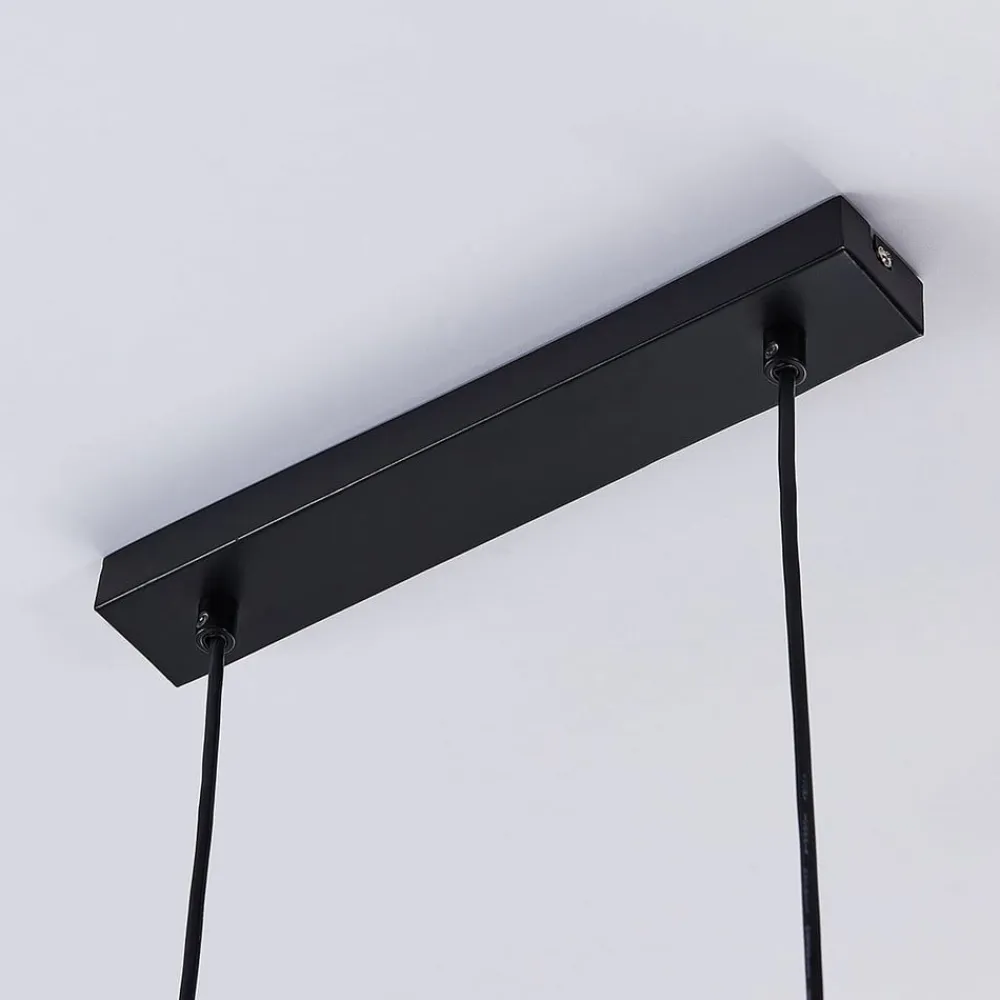 Lindby hængelampe Emily, 72 cm, sort, 3 lyskilder, metal