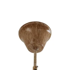 hængelampe Fibi, brun, gevir, 6 lyskilder E14^Lindby Hot