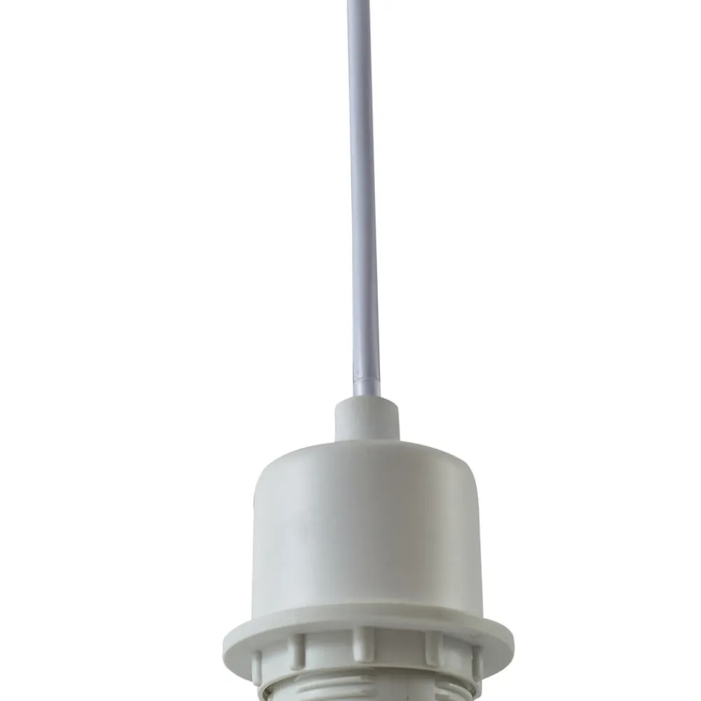 Lindby hængelampe Helin, blå, Ø 35 cm, stof