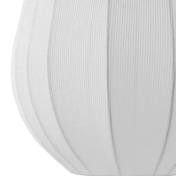 Lindby hængelampe Helin, hvid, Ø 30 cm, stof