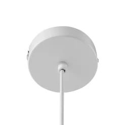 Lindby hængelampe Helin, hvid, Ø 30 cm, stof