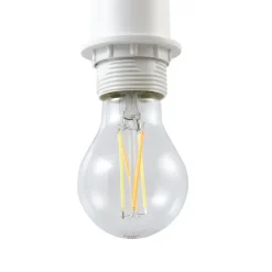 Lindby hængelampe Helin, hvid, Ø 30 cm, stof