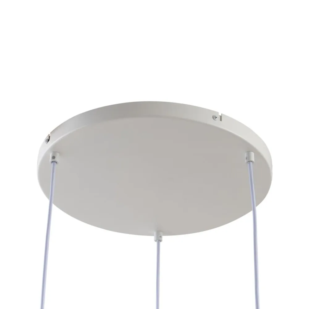 Lindby Pendellamper|Pendellamper>hængelampe Helin sort/hvid/grå, Ø 60 cm, 3 lyskilder