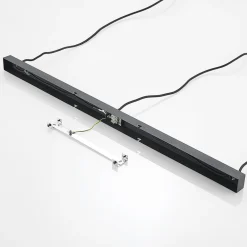 Lindby hængelampe Hiwana, røggrå, glas, 3 lyskilder