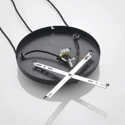 hængelampe Jurian, 32 cm, 3 lyskilder, bronze, røg, glas^Lindby Sale