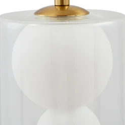 Lindby hængelampe Kupla, opal/klar, glas, 1 lyskilde, G9