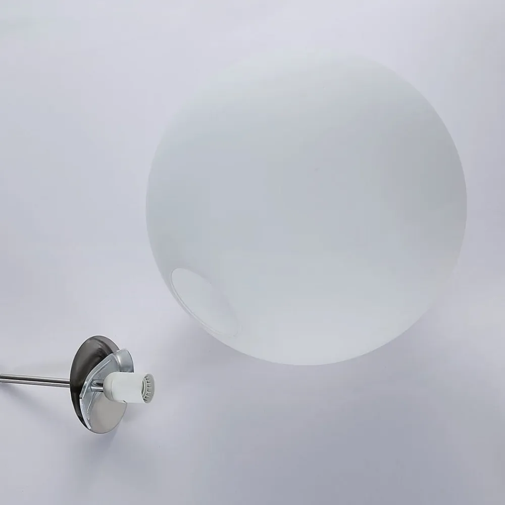 Lindby Pendellamper|Pendellamper>hængelampe Marike, Ø 40 cm, hvid, glas, kugle, E27