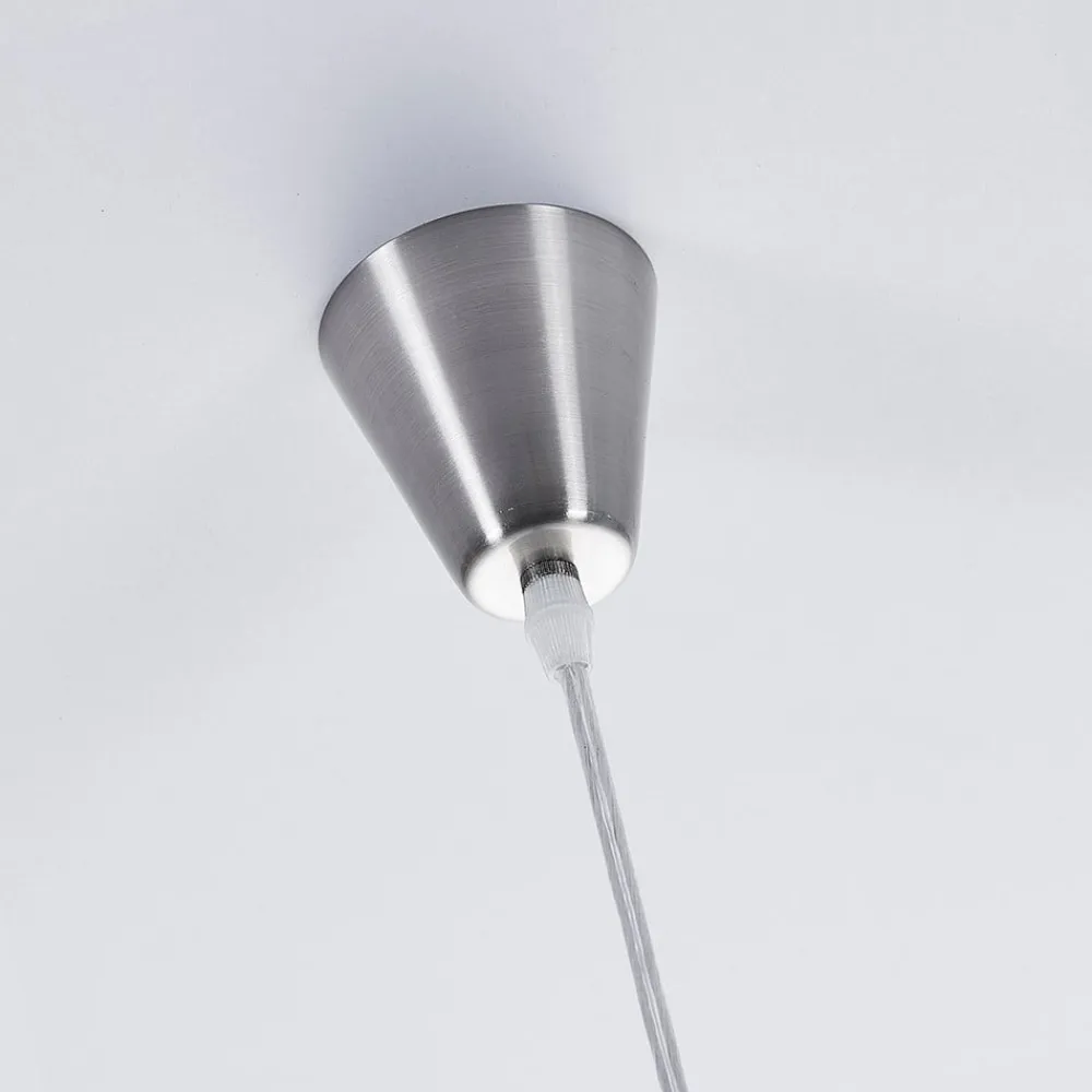 Lindby Pendellamper|Pendellamper>hængelampe Marike, Ø 40 cm, hvid, glas, kugle, E27