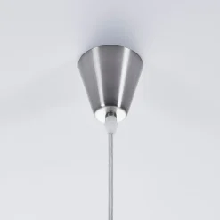 Lindby hængelampe Marike, Ø 30 cm, hvid, glas, kugle, E27