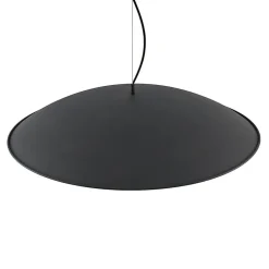 Lindby hængelampe Narisara, Ø 80 cm, E27, sort-guld