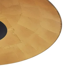 Lindby hængelampe Narisara, Ø 80 cm, E27, sort-guld