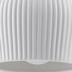 hængelampe Nolane, Ø 11 cm, keramik, hvid/messing^Lindby New