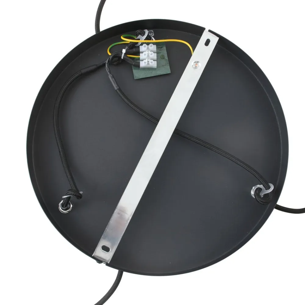 Lindby hængelampe Ovelia, brun/kaffe/beige, 3 lyskilder, E27