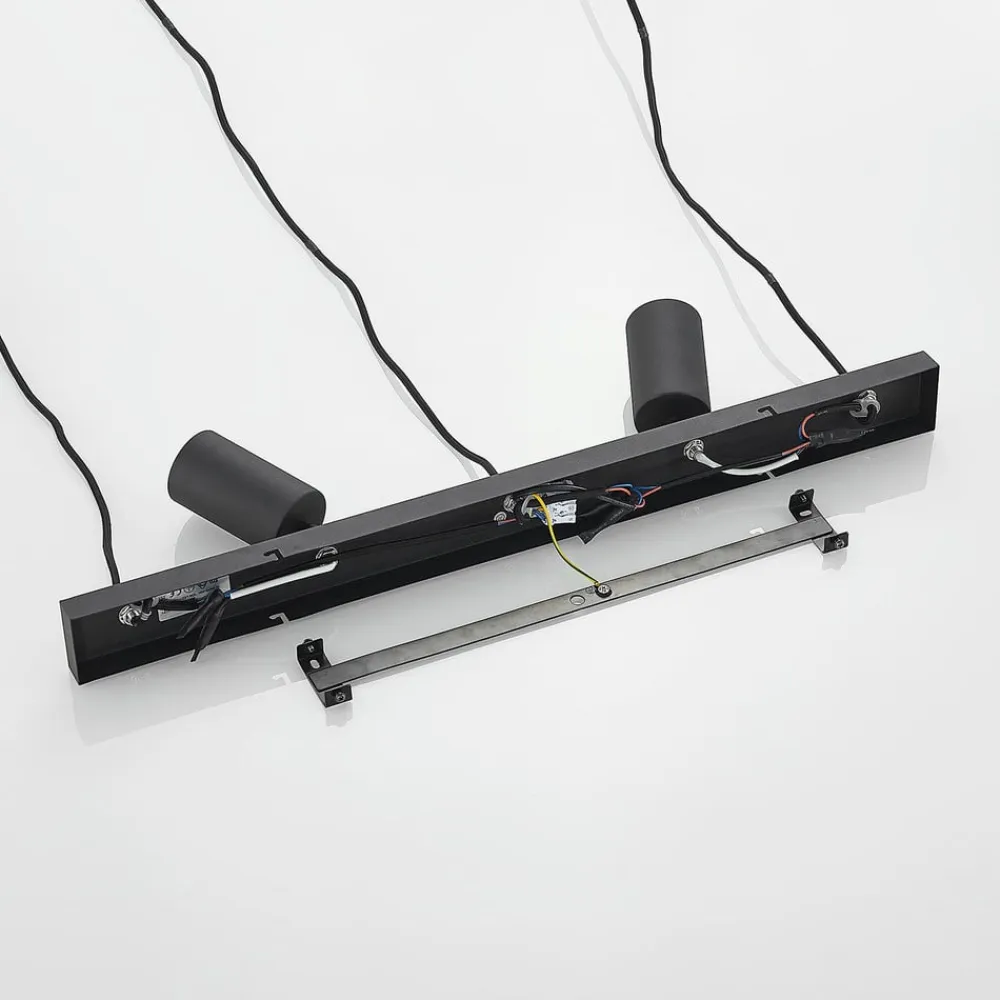 hængelampe Sanad, 70 cm, 5 lyskilder, sort, GU10^Lindby Hot