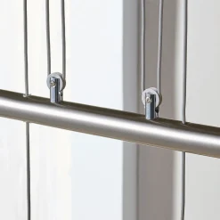 hængelampe Simeon, nikkelfarvet, glas, 73 cm, E14^Lindby Hot