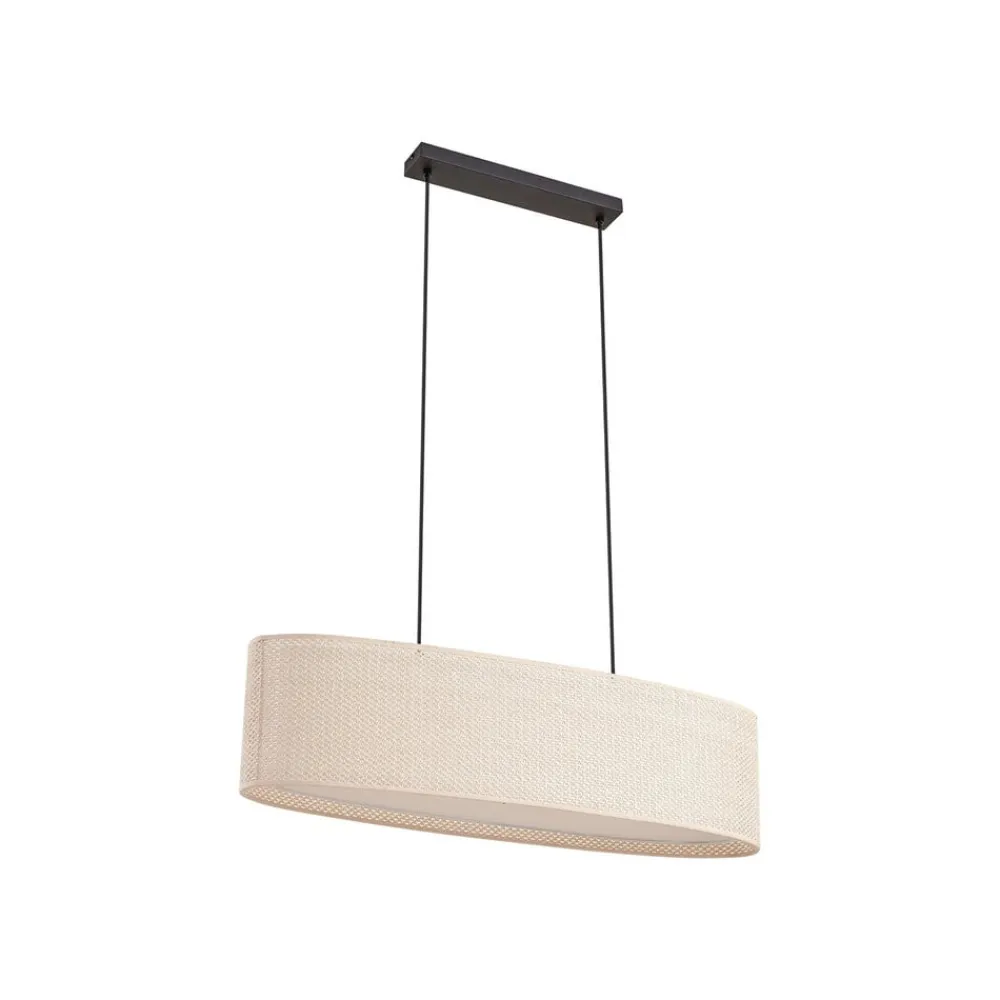 hængelampe Soula, 78 cm, beige, plast, E27^Lindby Best