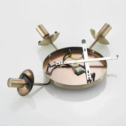 hængelampe Teeja, amber, 3 lyskilder, Ø52cm, glas, E27^Lindby Online