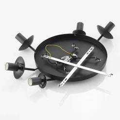 hængelampe Teeja, smoke, 5 lyskilder, Ø50cm, glas, E27^Lindby Discount