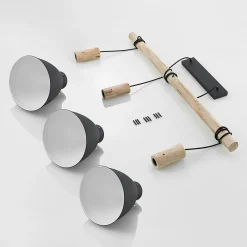 hængelampe Trebale, E27, Ø 28 cm, 3 lyskilder, træ^Lindby Sale