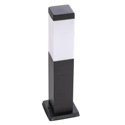 Lindby Honula sokkellampe, 45 cm, mørkegrå, IP44, E27