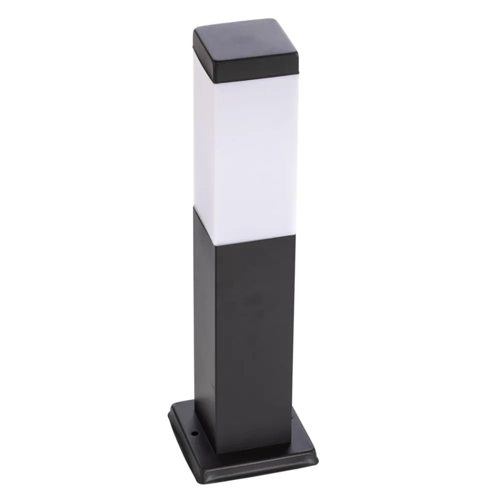 Lindby Honula sokkellampe, 45 cm, mørkegrå, IP44, E27