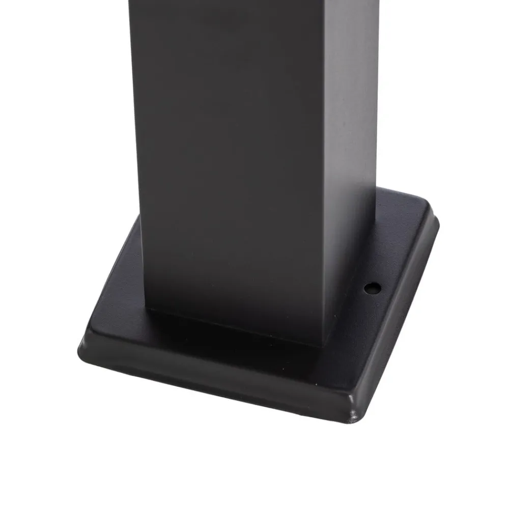 Lindby Honula sokkellampe, 45 cm, mørkegrå, IP44, E27