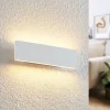 Lindby Gang|Pendellamper>Ignazia LED-væglampe, 28 cm, hvid, metal, op/ned