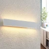Lindby Gang|Væglamper>Ignazia LED-væglampe, 47 cm, hvid, metal, op/ned