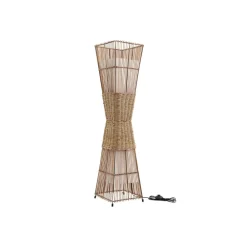 Jacinto gulvlampe, bambus, hamp, højde 130 cm^Lindby Discount