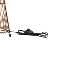 Jacinto gulvlampe, bambus, hamp, højde 130 cm^Lindby Discount