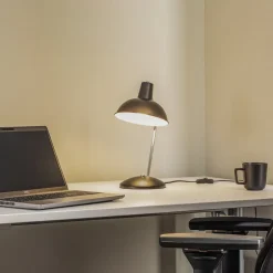 Jamelia bordlampe, stål, sort^Lindby