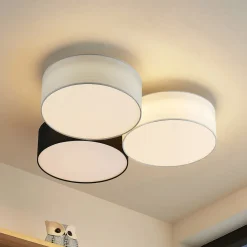 Janita LED-loftlampe, 3-lys, trefarvet^Lindby