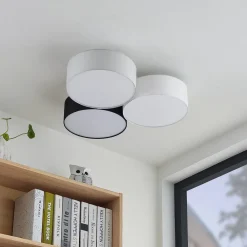 Janita LED-loftlampe, 3-lys, trefarvet^Lindby