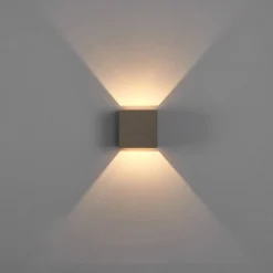 Jayden væglampe i kantet form, sæt med 2 stk^Lindby