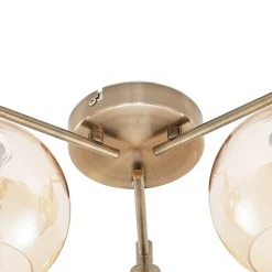 Jemissa loftlampe, 3 lyskilder, ravgul^Lindby Sale